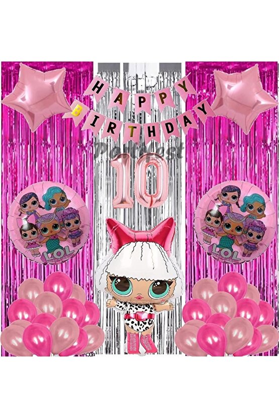 Diva Lol Surprise 10 Yaş Balon Seti Lol Bebek Balon Seti Lol Doğum Günü Parti Seti