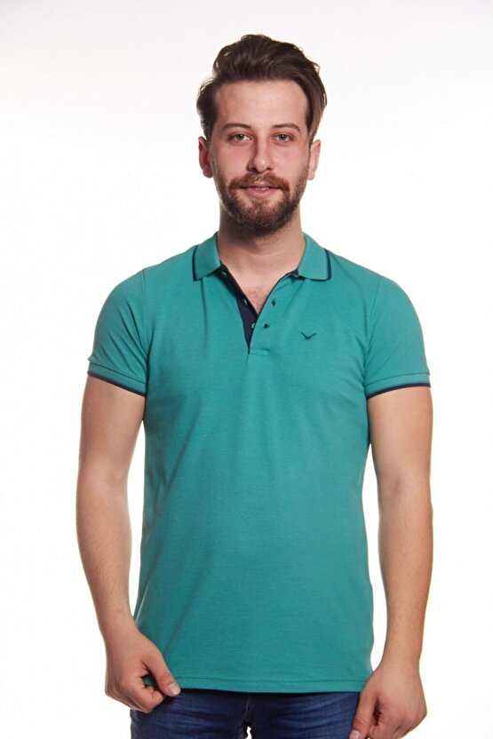 Erkek Lacost Çizgili Polo Yaka T-shirt Czdr