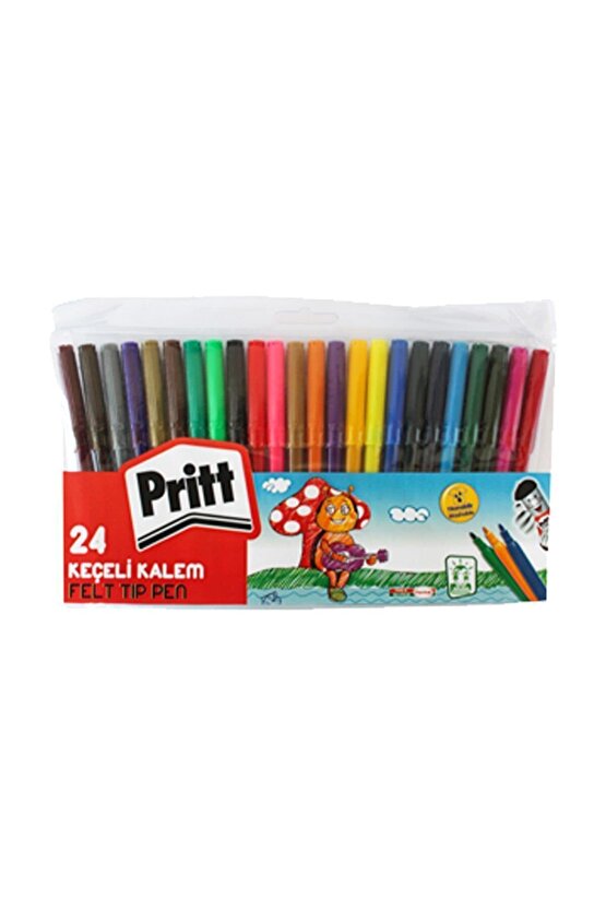 Keçeli Boya Kalemi 24 Renk