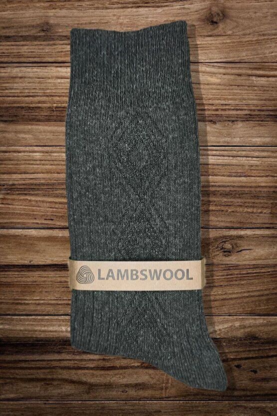 Erkek Koyun Yünü Lambswool Kışlık 3lü Set Çorap