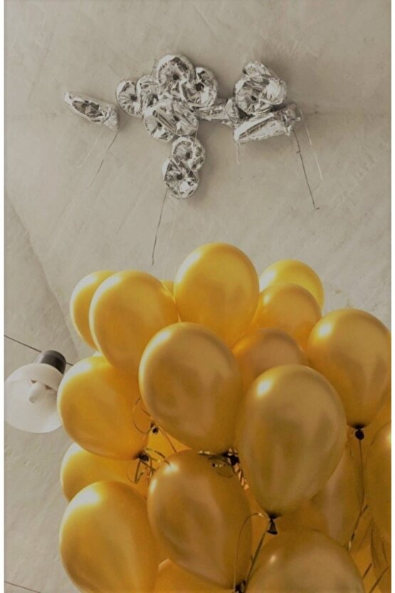 Latex Gold Balon 10 Adet