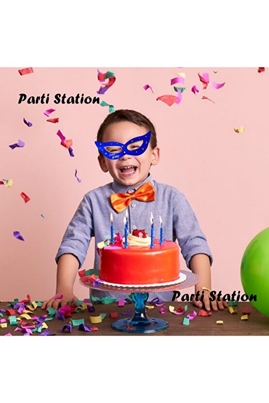 Mavi Renk Parlak Happy Birthday Doğum Günü Kağıt Parti Gözlüğü 10 Adet PJjMasks Çocuk Parti Gözlüğü