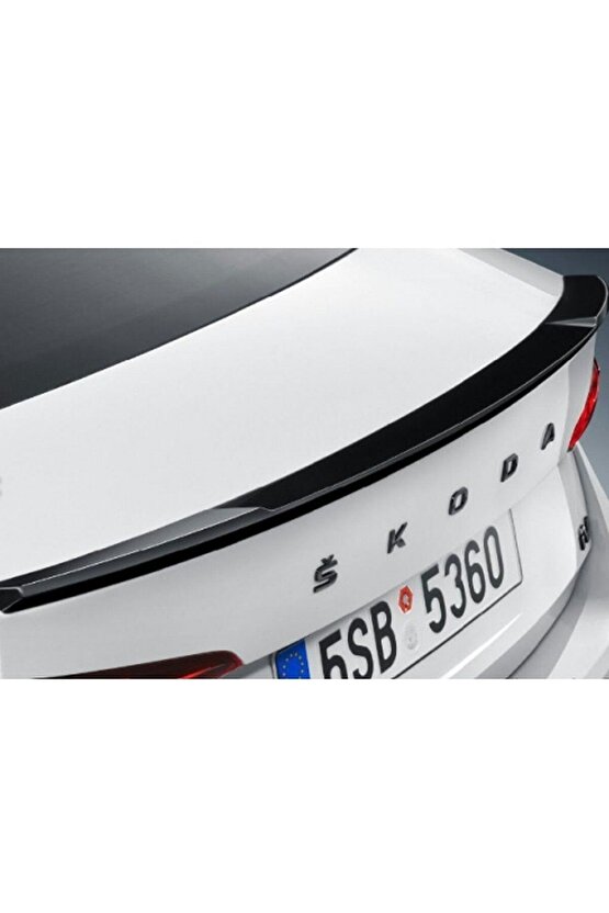 Skoda octavia cam üstü spoiler pianoblack boyalı vrs 2020+