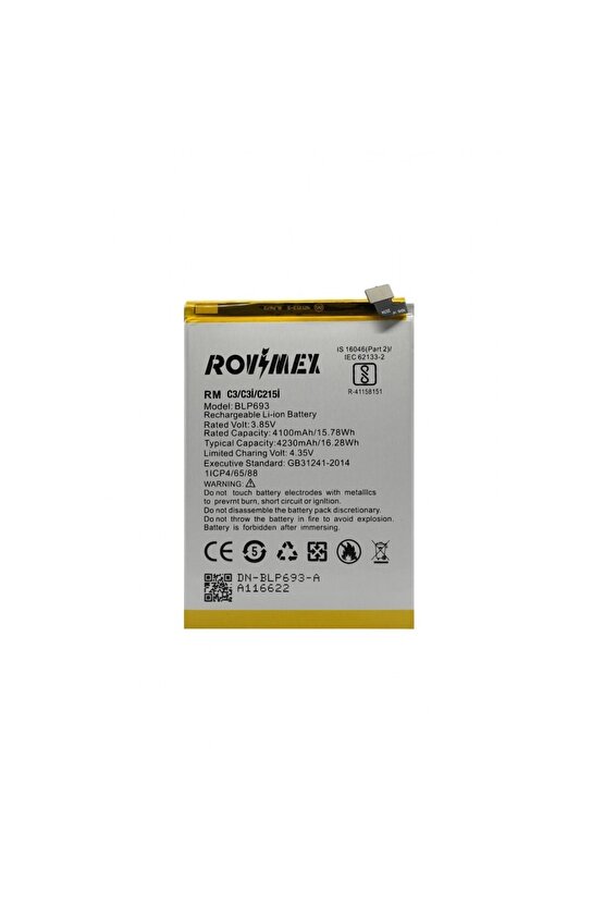 Realme C3i (blp729) Rovimex Batarya Pil