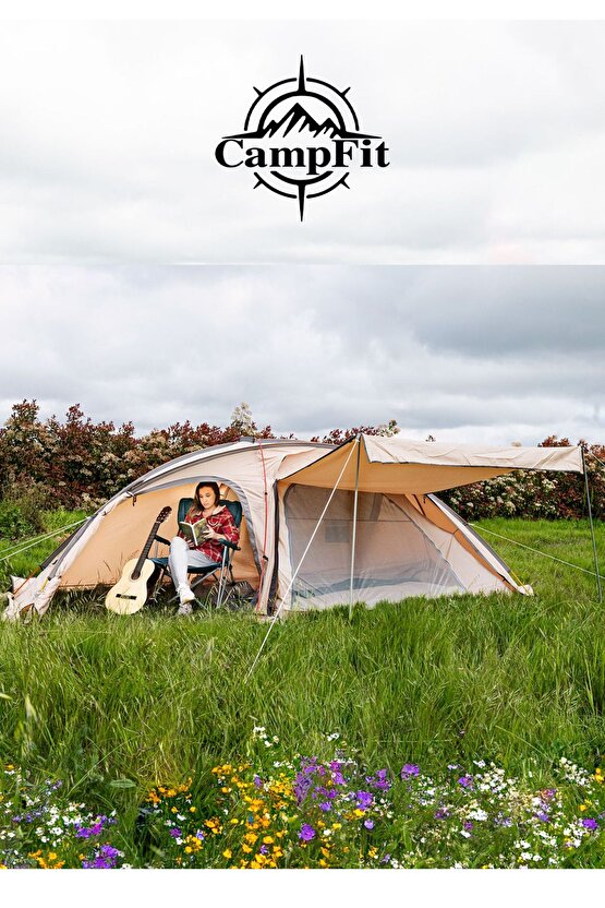 Campfit 2-3 Kişilik Dayanıklı Kolay Kurulum Su Geçirmez Kamp Çadırı