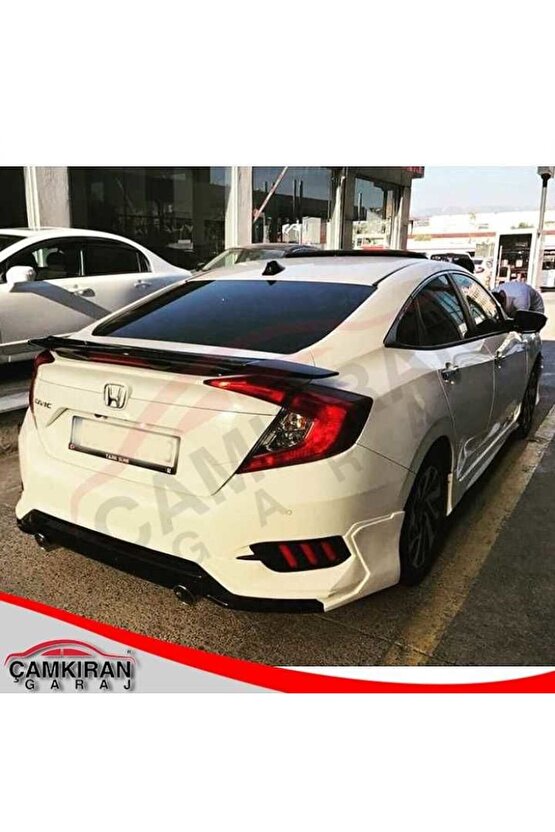 Honda Civic Fc5 Uyumlu Turbo Arka Tampon Eki Ve Egsoz Seti 2016