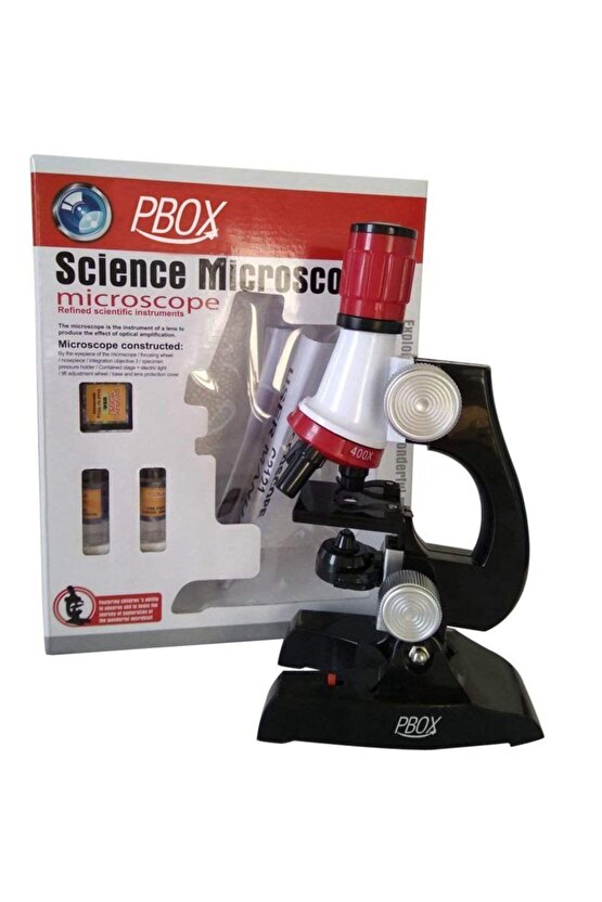 Science Kits For Kids Microscope Beginner Microscope Kit Led 100x, 400x, And 1200x