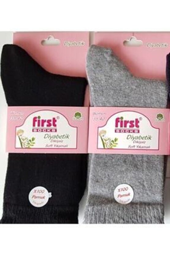 Kadın Şeker Diyabetik Çorap 12 Li Paket