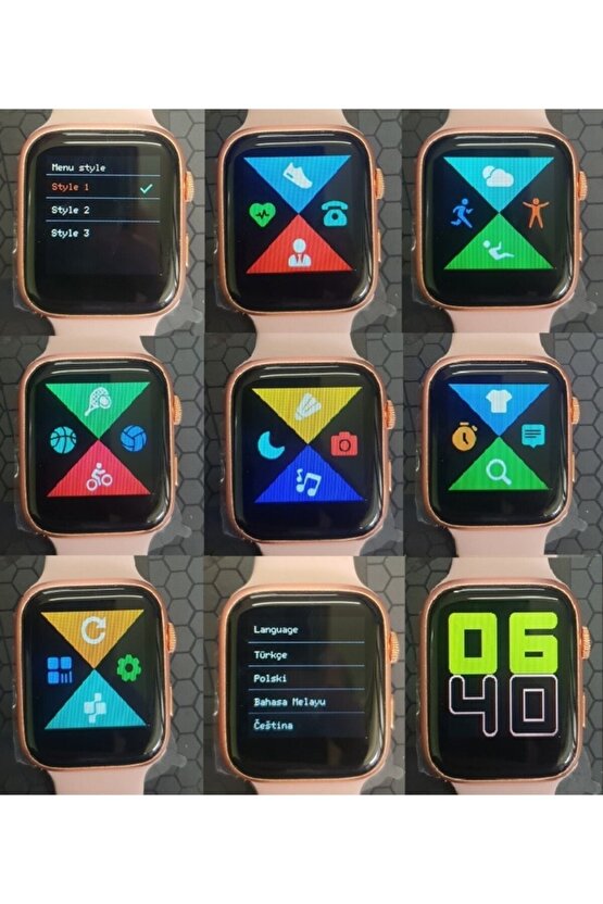 Akıllı Saat Nabız Ölçer Bileklik Adımsayar Smart Watch X7 Series 6 Mesaj Okuma Fitpro Siyah