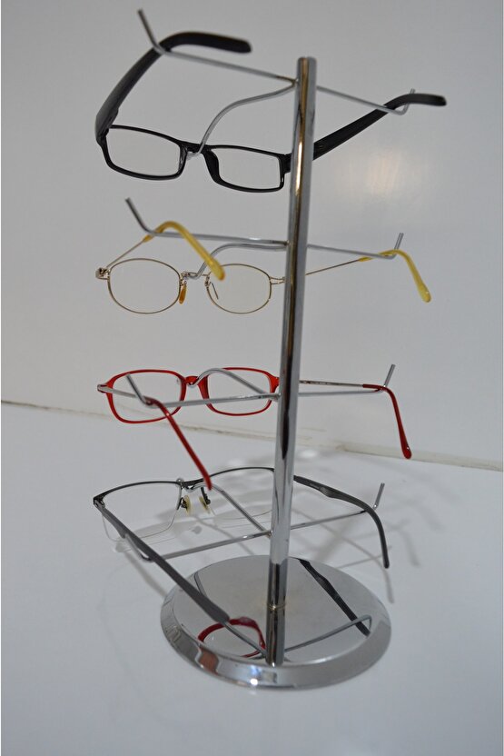 Gözlük Standı Düzenleyecı Organizer 4lu Krom