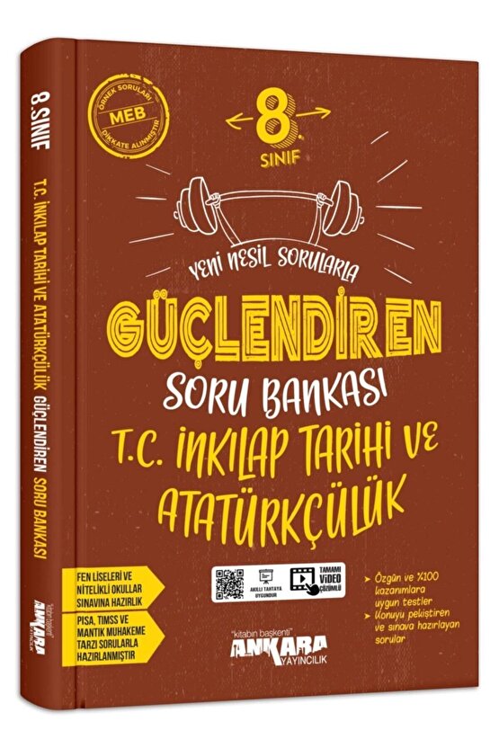 8. Sınıf Güçlendiren T.c. Inkılap Tarihi Ve Atatürkçülük Soru Bankası Ankara Yayınları