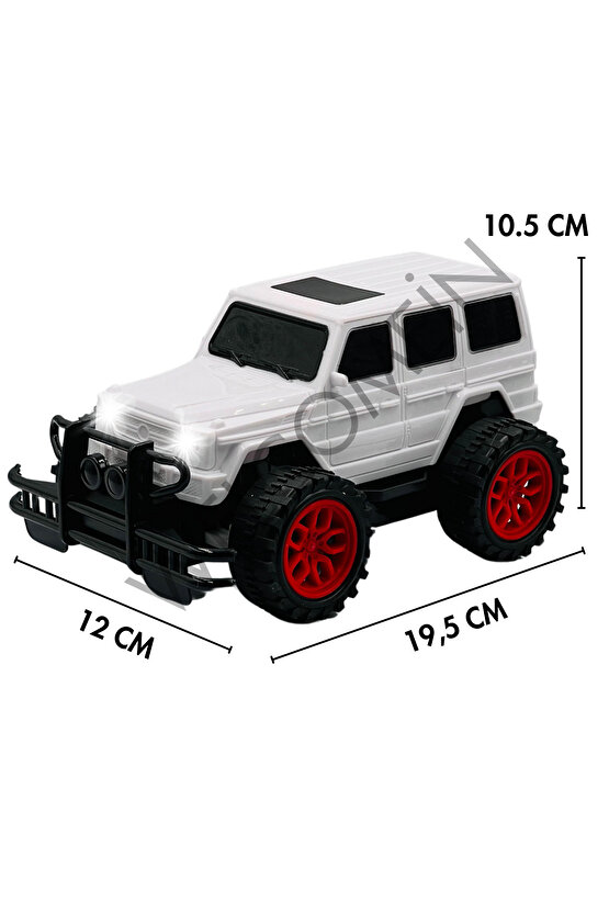 Oyuncak Uzaktan Kumandalı Pilli Full Fonksiyon Işıklı Drift Atabilen OffRoad Yüksek Teker Araba Jeep