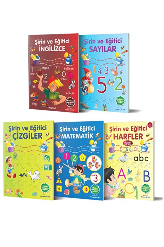 5 Yaş Için Eğitici Ve Öğretici Şirin Ve Eğitici Serisi 5 Kitap -