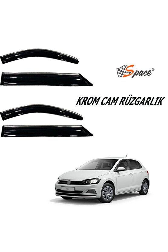 Krom Cam Rüzgarlığı Volkswagen Polo 2019-2021  Caru408