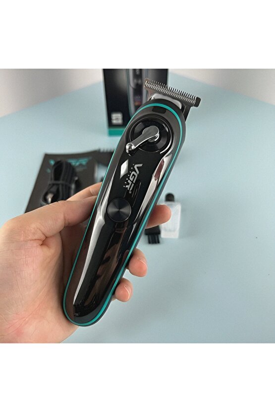 3-5 V-075 Digital Göstergeli USB Şarjlı Profesyonel Tıraş Makinesi Kuru İthalatçı Garantili 3 Saat