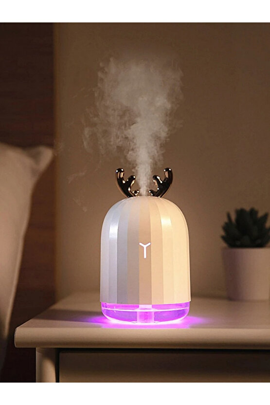 Lovely Mini Hava Nemlendirici Aromaterapi Led Işıklı Buhar Makinesi 220 ml
