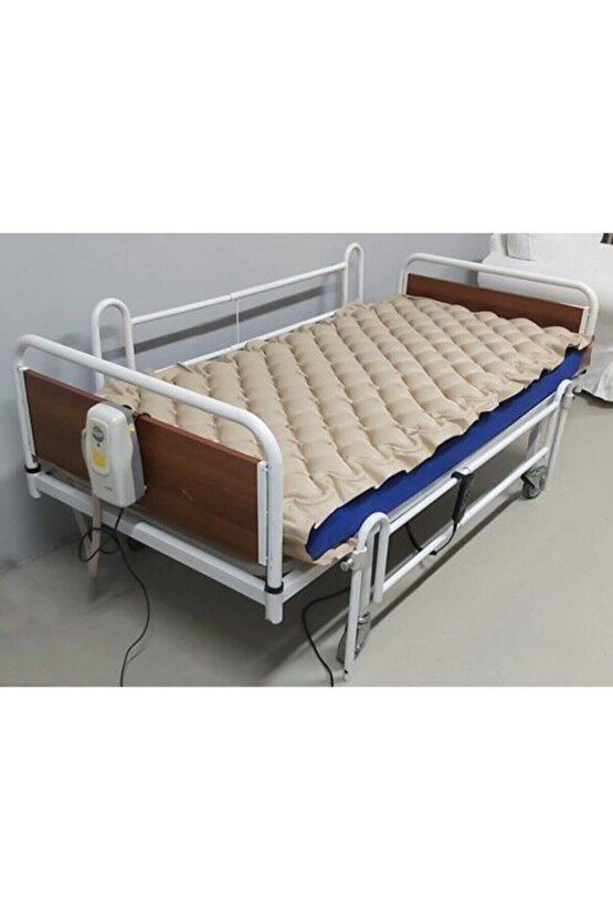 2 Motorlu Hasta Karyolası+ Hasta Yatağı + Baklava Dilimli Havalı Yatak 3 Ürün Bir Arada