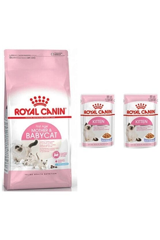 Mother And Babycat Yavru Kedi Maması 2kg + 2 Adet Kitten Pouch Yaşmama