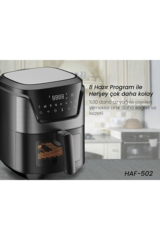 Haf-502 Digital Air Fryer 6 Litre ( Türkiye Garantili)