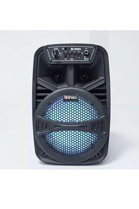 Mikrofonlu Bluetooth Hoparlör Led Işıklı Fm Radyo Sd Kart Usb Girişli Speaker