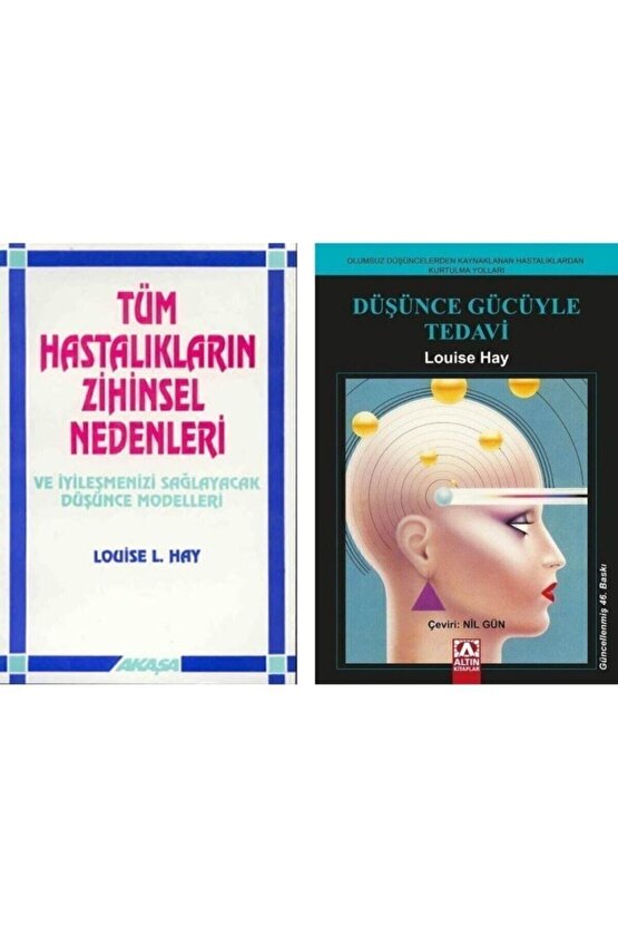 Tüm Hastalıkların Zihinsel Nedenleri  Düşünce Gücüyle Tedavi  2 Kitap Set