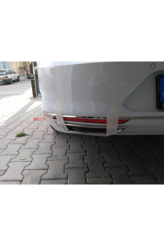 Vw Passat B8 Krom Egzoz Görünümü Difüzör Çıtası, 2 Parça,2015-2019