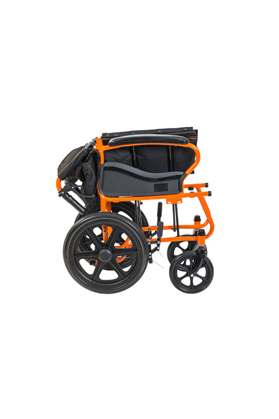 G105 Transfer Hasta Yaşlı Engelli Refekatçi Tekerlekli Sandalyesi