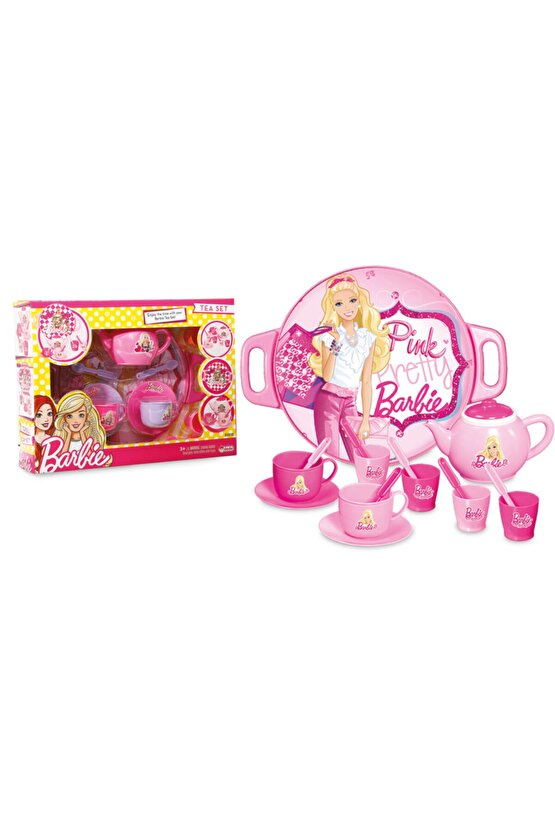 Barbie Tepsili Çay Seti