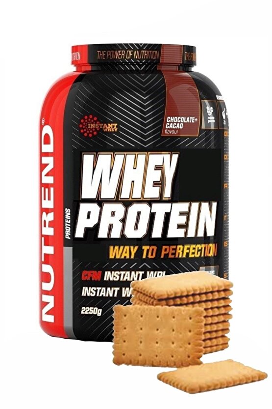 %100 Whey Protein 2250 gr Bisküvi Aromalı Protein Tozu Kas Vücut Geliştirme