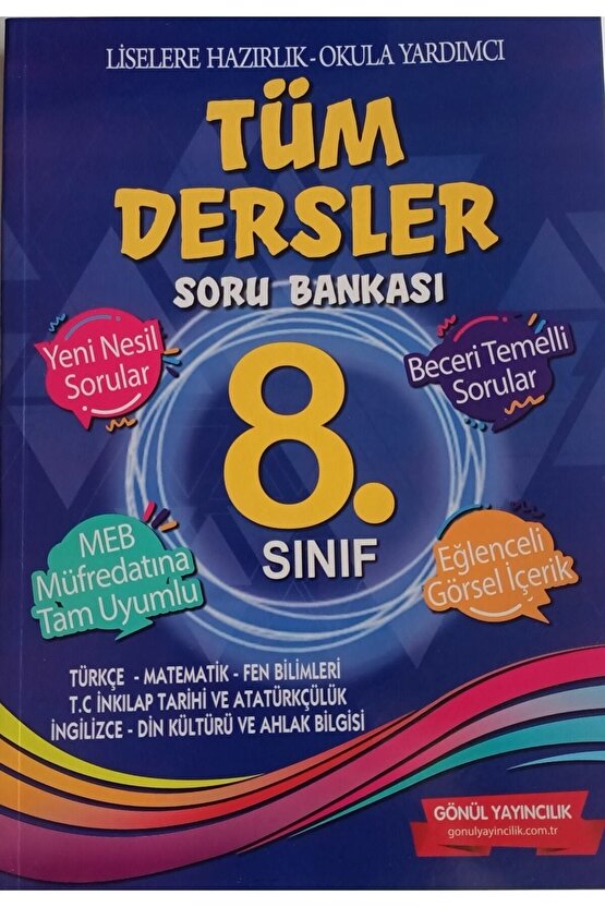 8. Sınıf Tüm Dersler Beceri Temelli Yeni Nesil Soru Bankası