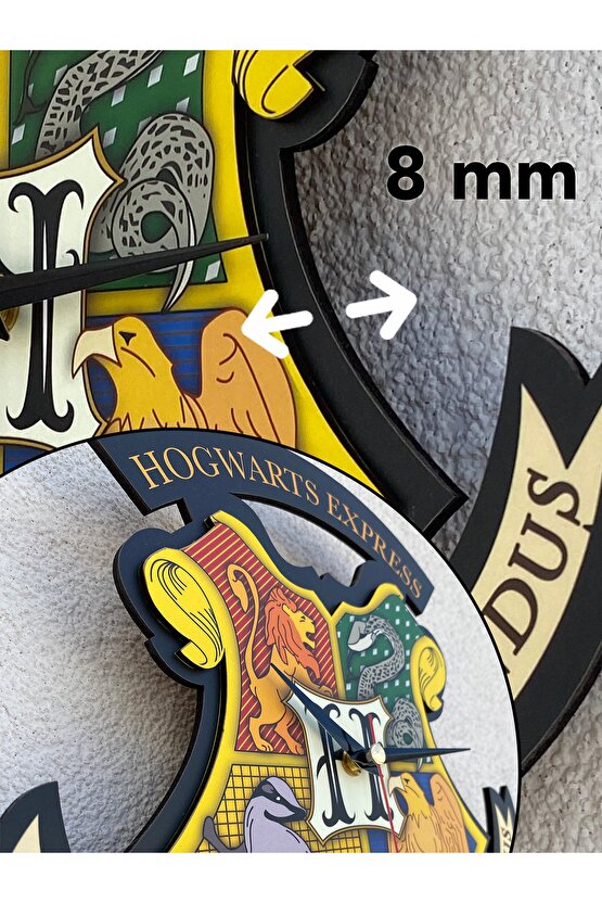 Harry Potter Hogwarts Express Figür Dekoratif Sarkaçlı Duvar Saati