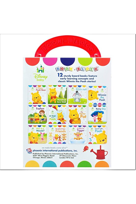 Disney Baby: My First Library Board Book Block 12 Book Set- Winnie The Pooh