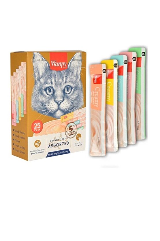 Karışık Ra-mix Likit Sıvı Kedi Ödülü 14 Gr X 25 Li