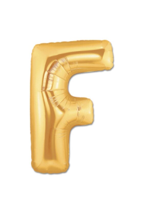 Gold Folyo Balon F Harfi 40 Inç 100 cm