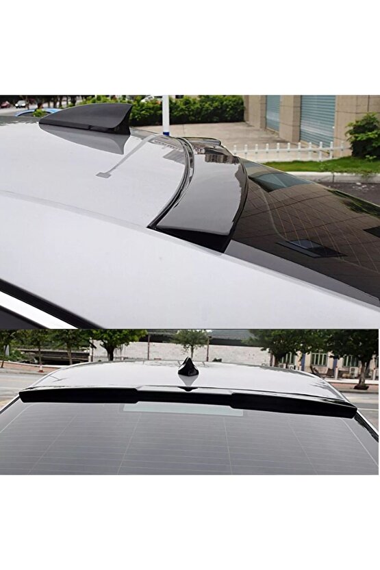 Skoda octavia cam üstü spoiler pianoblack boyalı 2013+