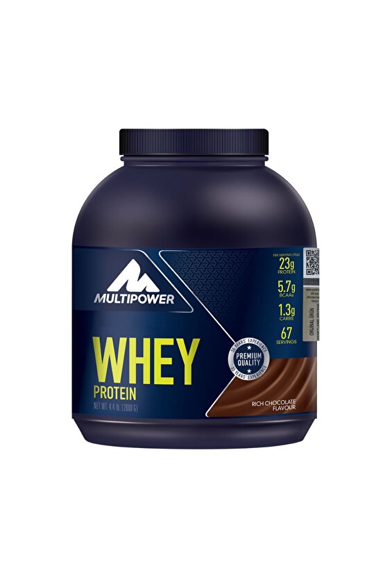 %100 Pure Whey Protein 2000 gr Çikolata + Shaker
