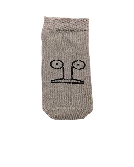 7li  Renkli Emoji Desenli Patik(Kısa) Çorap Seti