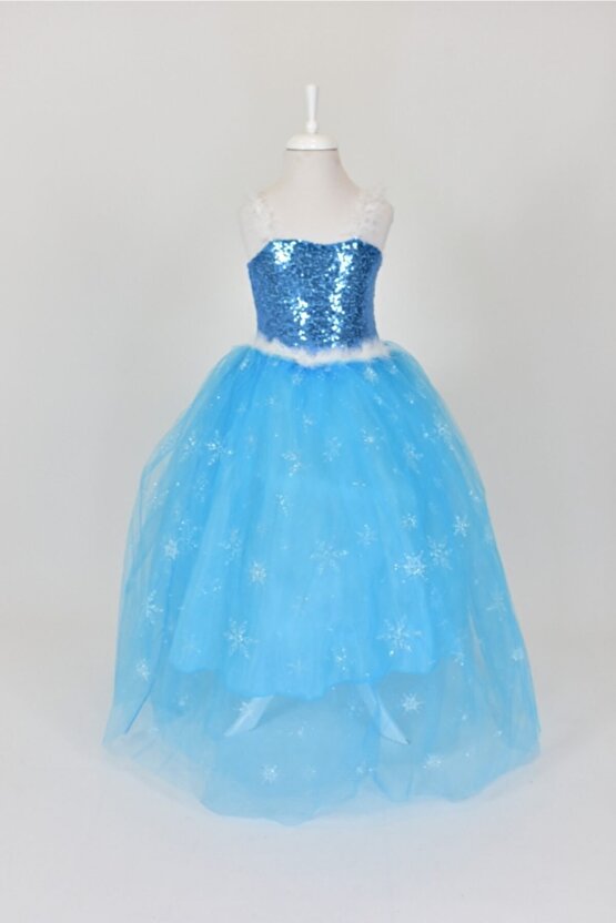 Kız Çocuk Elsa Kostümü