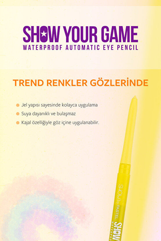 Show Your Game Waterproof Gel Eye Pencil - Jel Göz Kalemi 401