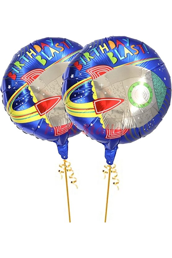 Space Uzay Konsept 1 Yaş Balon Seti Astronot Roket Doğum Günü Parti Balon Seti Uzay Galaksi Balon