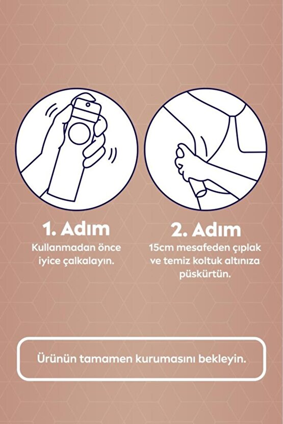 Kadın Pump Sprey Deodorant 75ml, 48 Saat Anti-perspirant Koruma, Okyanus Özleri Kokusu