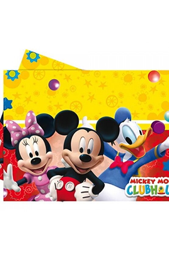 Mickey Mouse Disney Masa Örtüsü 120x180 Mickey Mouse Konsept Doğum Günü Parti Malzemeleri