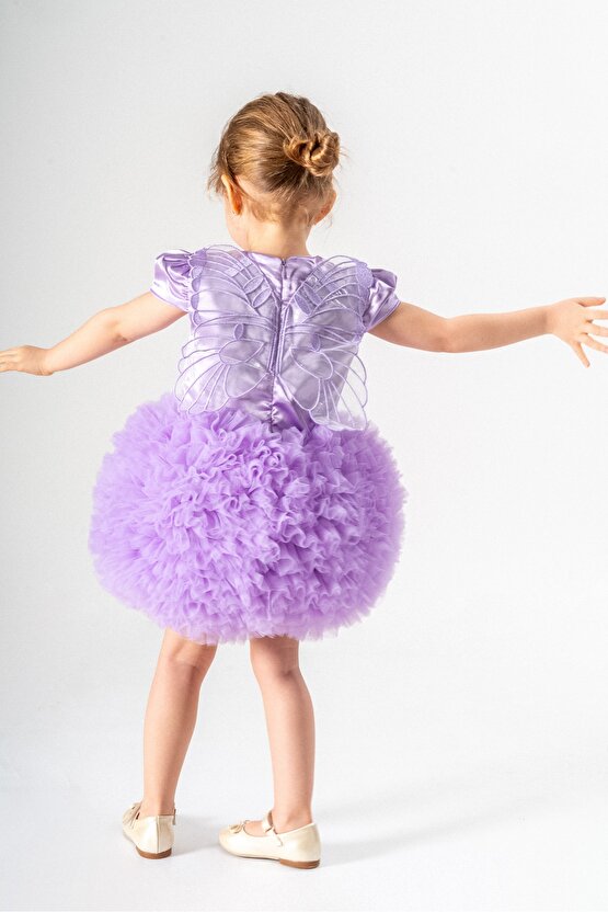 Kız Bebek Kız Çocuk Doğum Günü Parti Düğün Elbise Tüllü Tütü Astarlı Çocuk Giyim Bebek Giyim