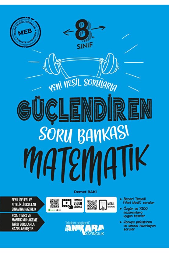 8. Sınıf Matematik Güçlendiren Soru Bankası 2023-24 Dönemi