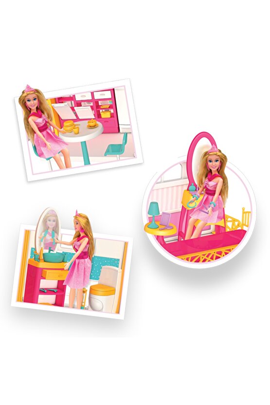 Lindanın Düşler Evi - Ev Oyuncak - Lindanın Düşler Ev Seti - Barbie Ev Seti
