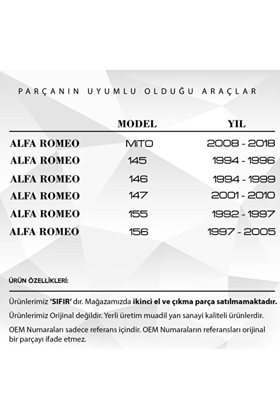 Alfa Romeo, Peugeot, Citroen Için Debriyaj Mil Burcu -alt- 1.3