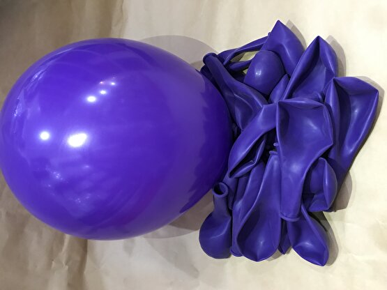 pastel mor latex  balon 12 inç 10 adet