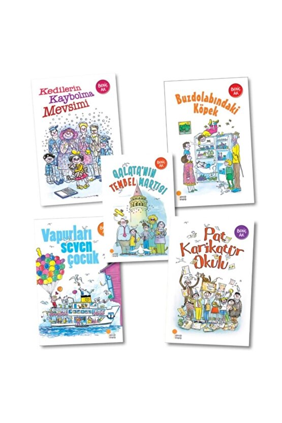 Kalem Hediyeli, Pat Karikatür Okulu - Kedilerin Kaybolma Mevsimi 3 Kitap, Behiç Ak 5 Kitap