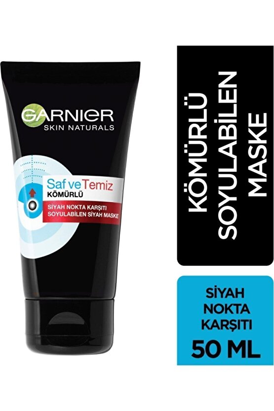 Skin Naturals Kömürlü Siyah Nokta Karşıtı Soyulabilen Maske 50ml 1 Paket (1 X