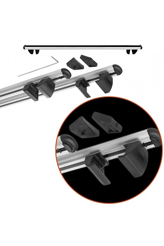 Araç Üstü Ara Atkı Tavan Barı Bagaj Ayakları Taşıyıcı Üstten Sıkma 115cm Pençe Model